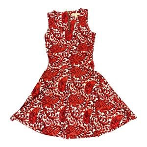 Michael Kors red white mini dress